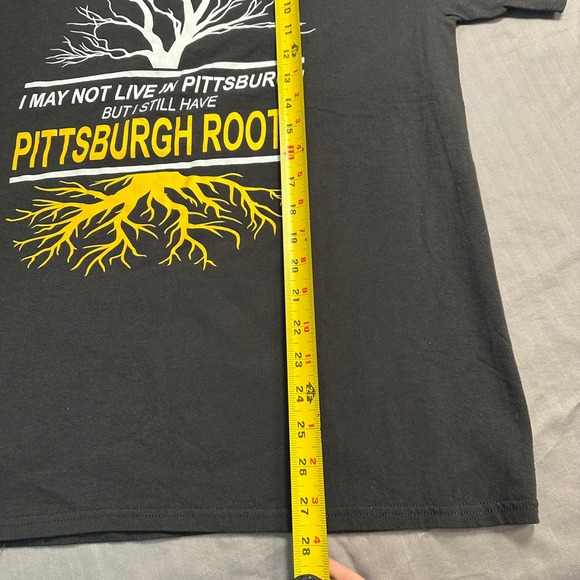 Pittsburgh Roots T Shirt Mens Large Black Graphic Tee Pittsburgh PA Roots Shirt - Picture 5 of 5